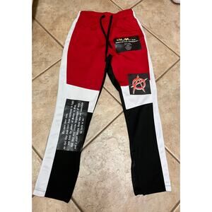 Rockstar Original Men's Small‎ Joggers Red Black White Streetwear Teen HIP HOP